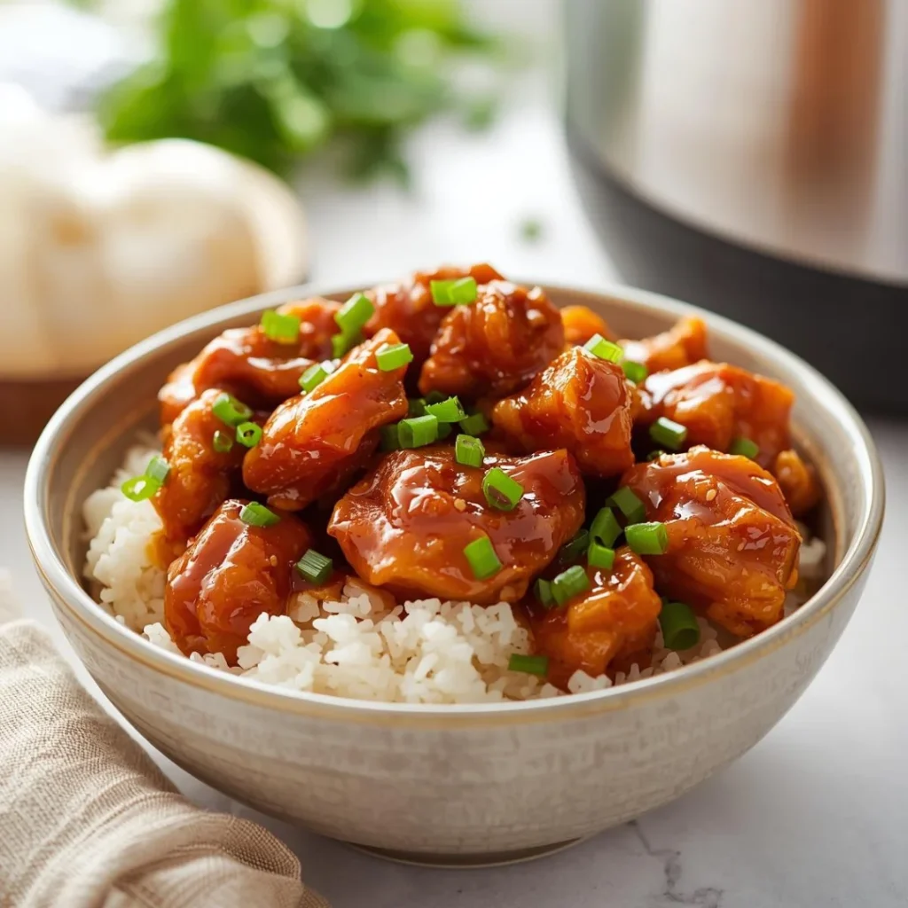 Crock Pot Bourbon Chicken
