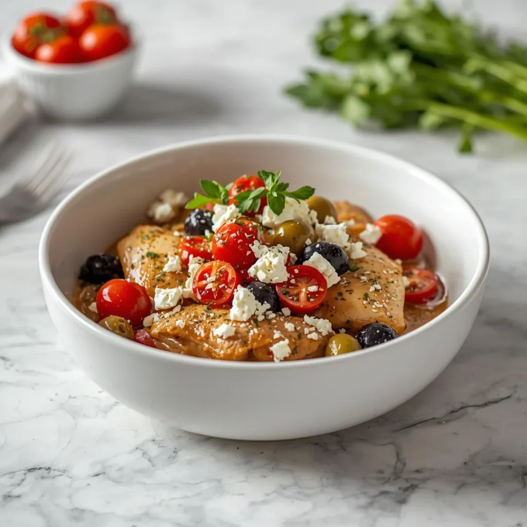 Crockpot Greek Chicken