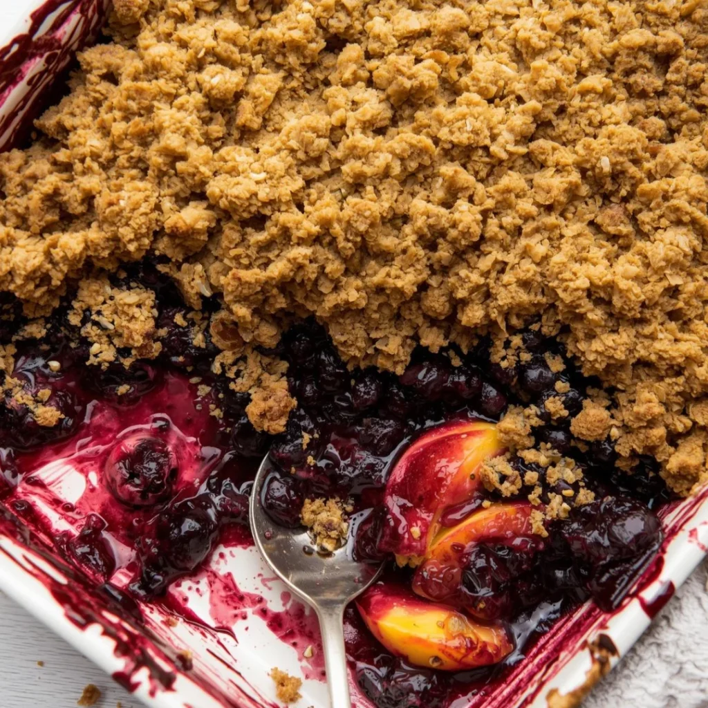 Peach Blueberry Crisp