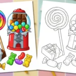 candy coloring pages