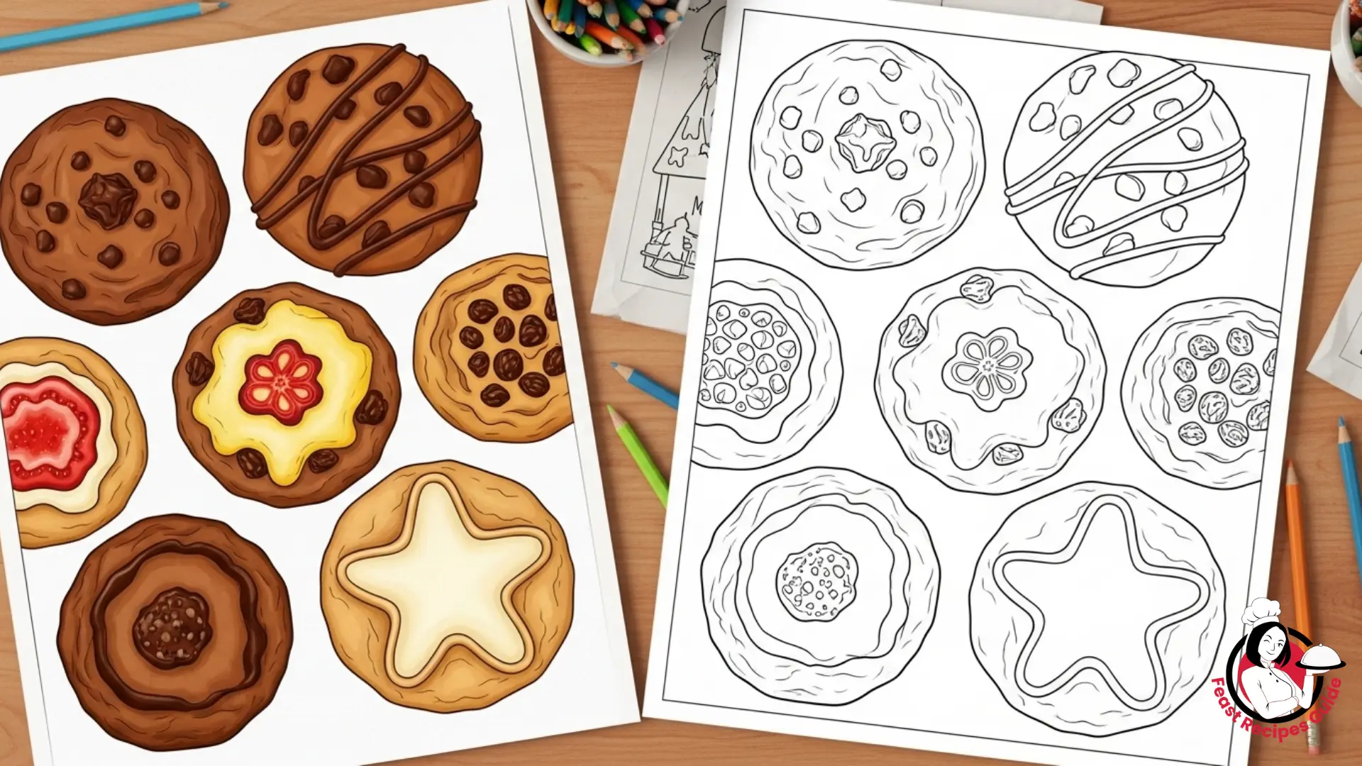 cookie coloring pages