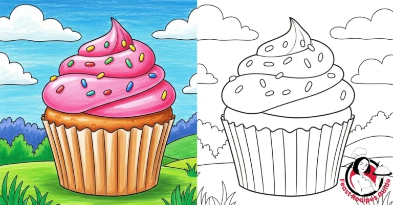 Cupcake coloring pages