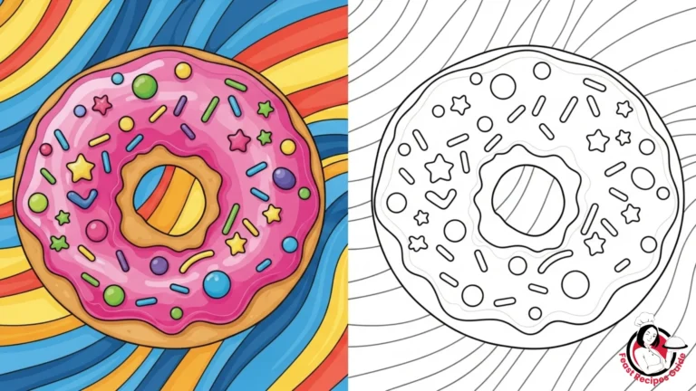 donut coloring pages