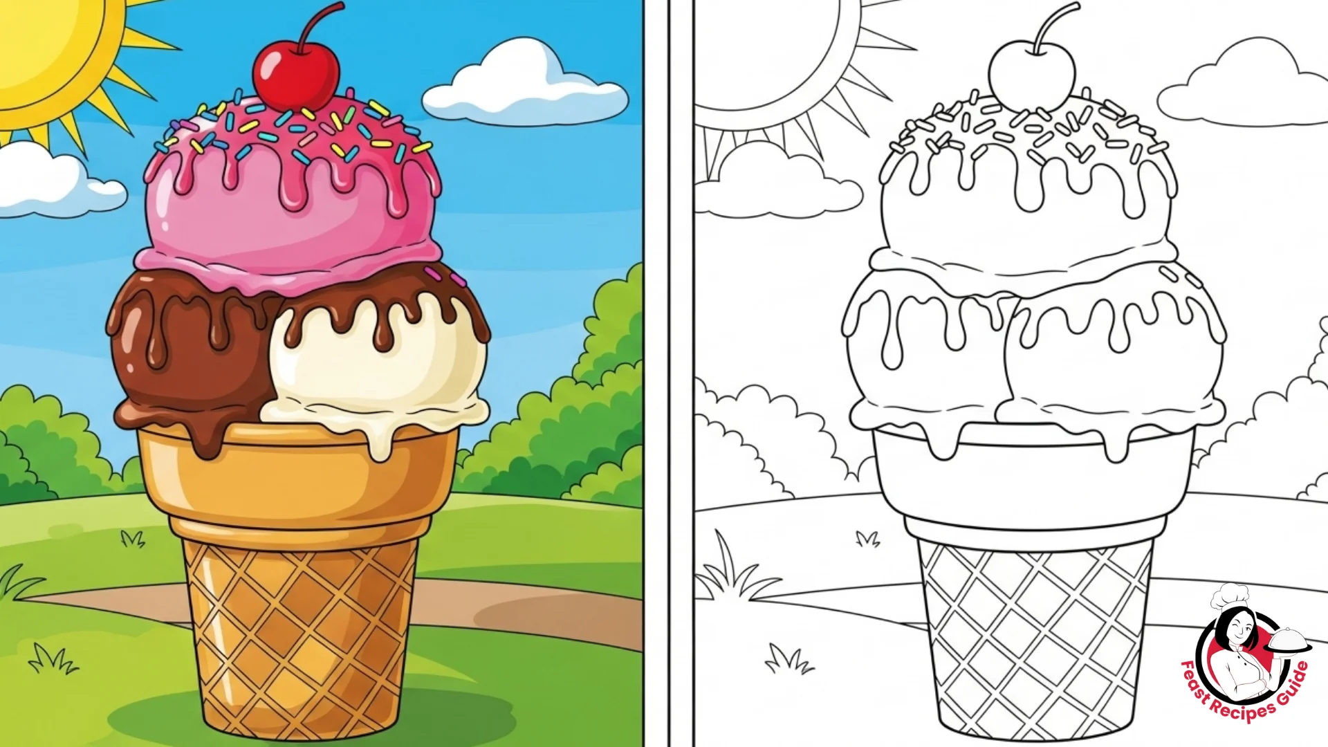 ice cream coloring pages