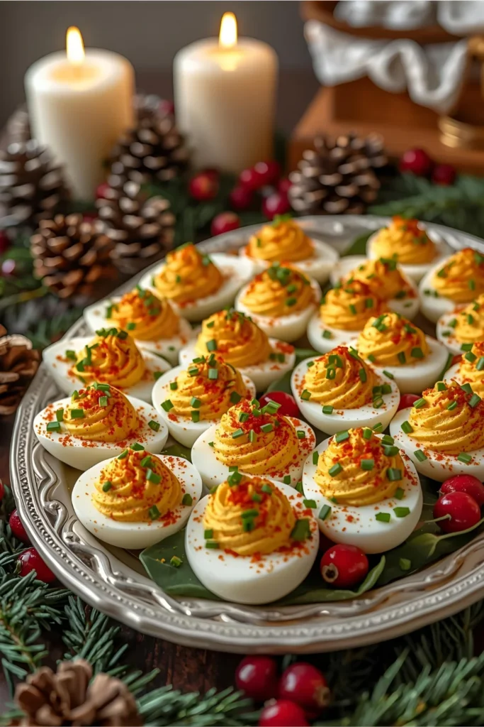 Deviled Eggs with Paprika and Chives