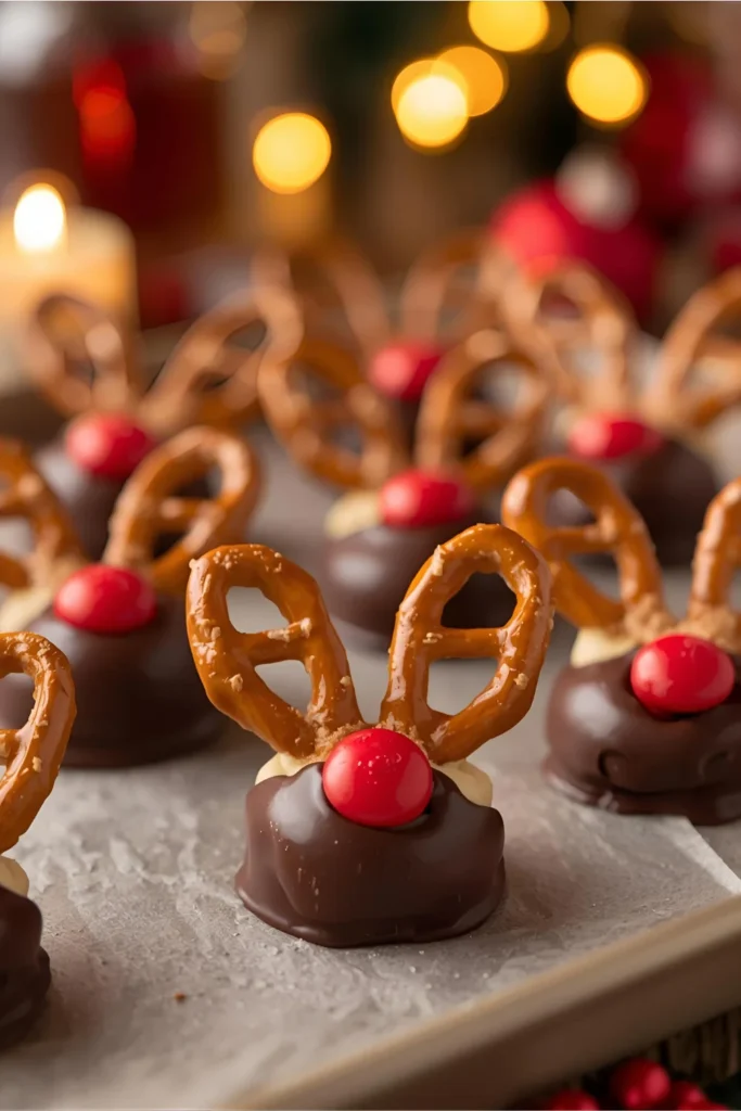 Reindeer Pretzel Bites