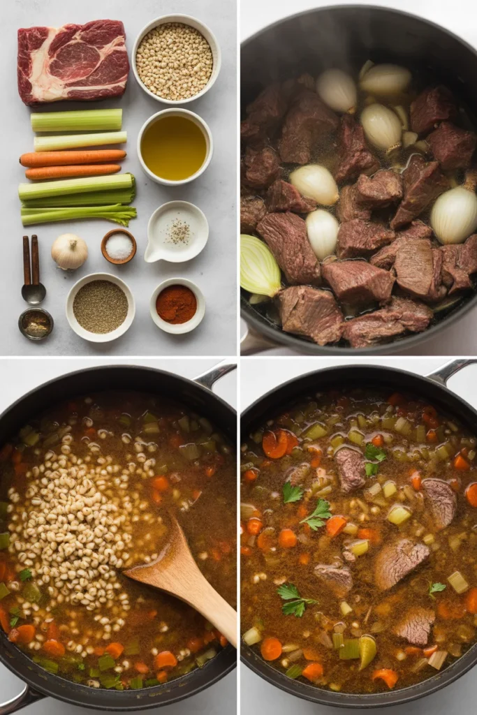 Beef Barley Soup step