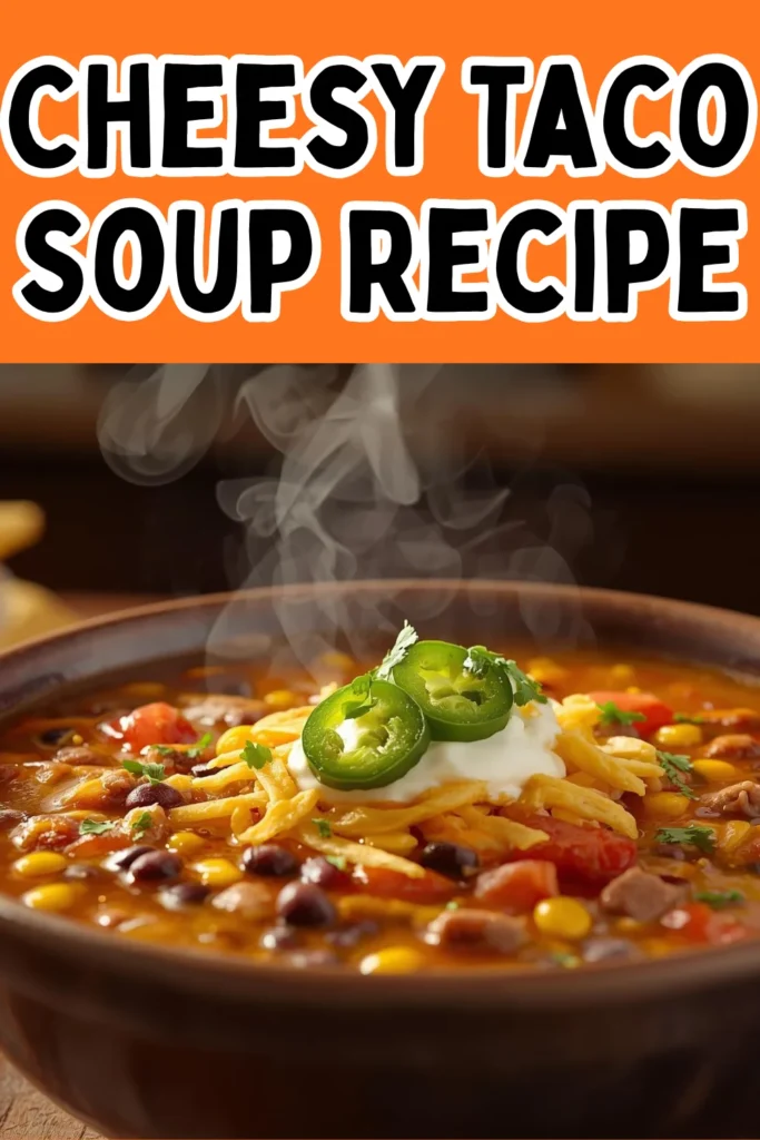 Cheesy Taco Soup Recipe