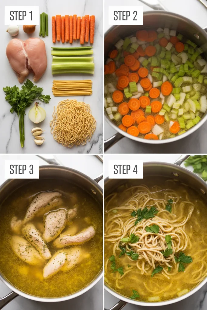 Chicken Noodle Soup Recipe step