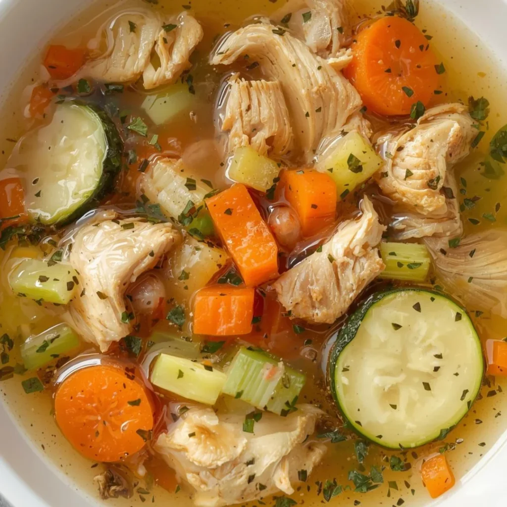 Clear Chicken Vegetable Soup