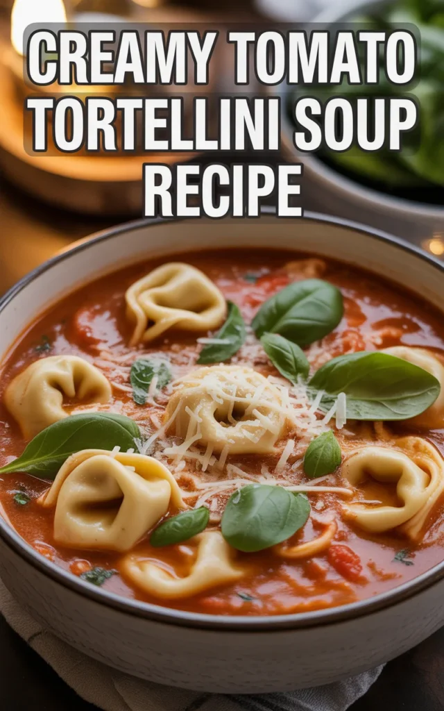 Creamy Tomato Tortellini Souppin