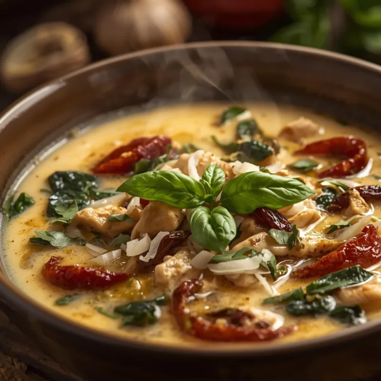 Creamy Tuscan Chicken Soup Recipe