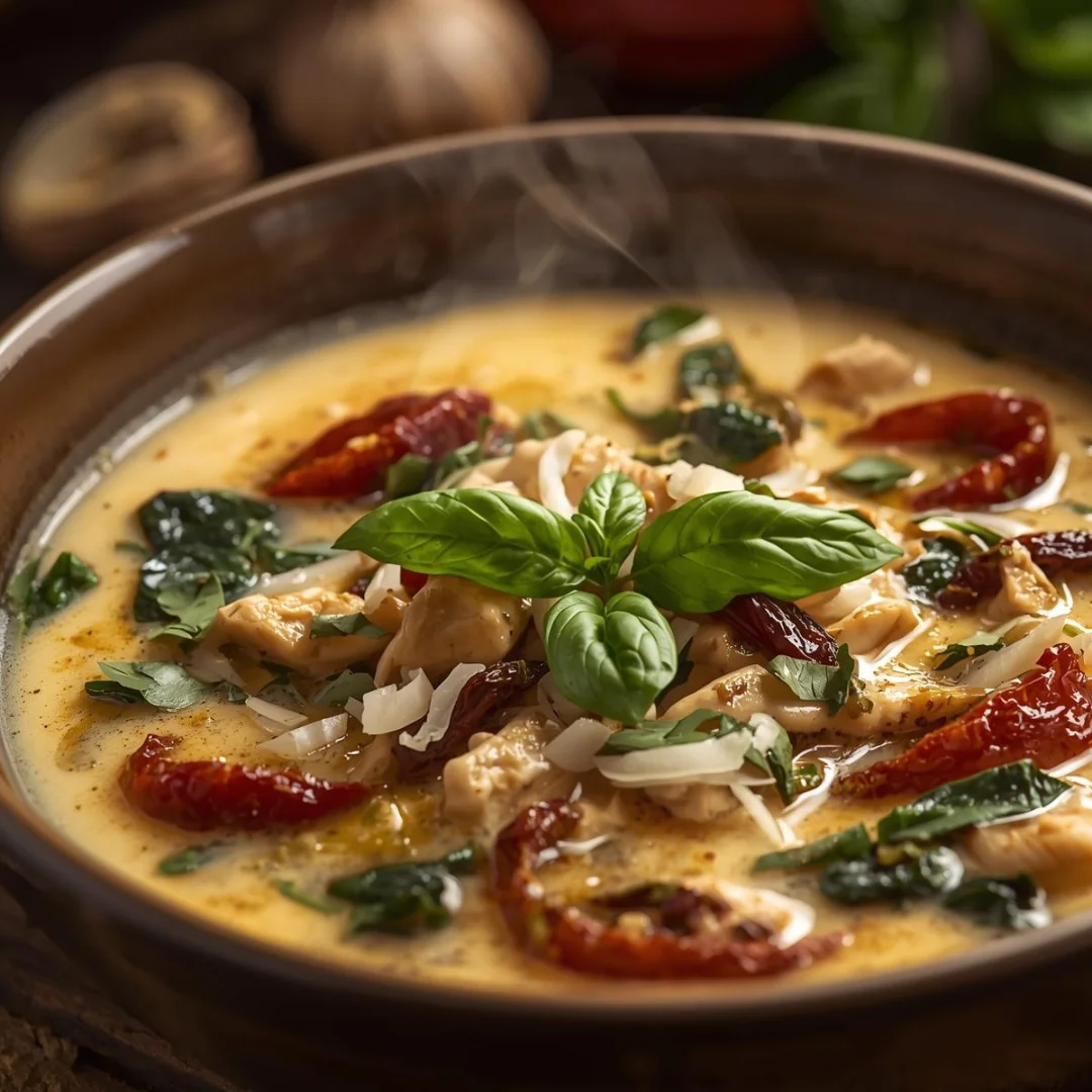 Creamy Tuscan Chicken Soup Recipe