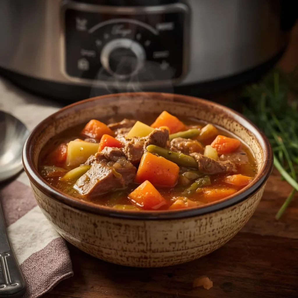 Crockpot Beef Vegetable Soup