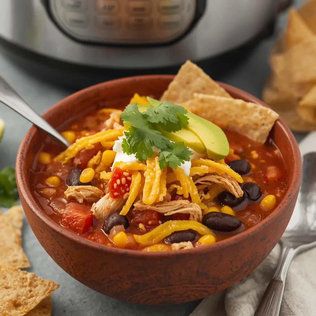 Instant Pot Chicken Tortilla Soup
