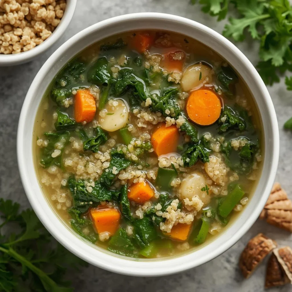 Kale Quinoa Detox Soup