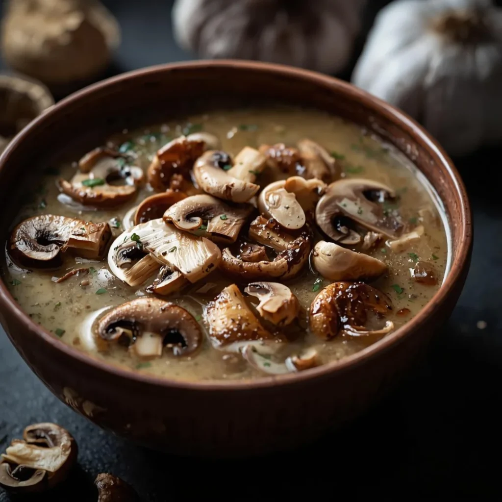 Mushroom Garlic Soup