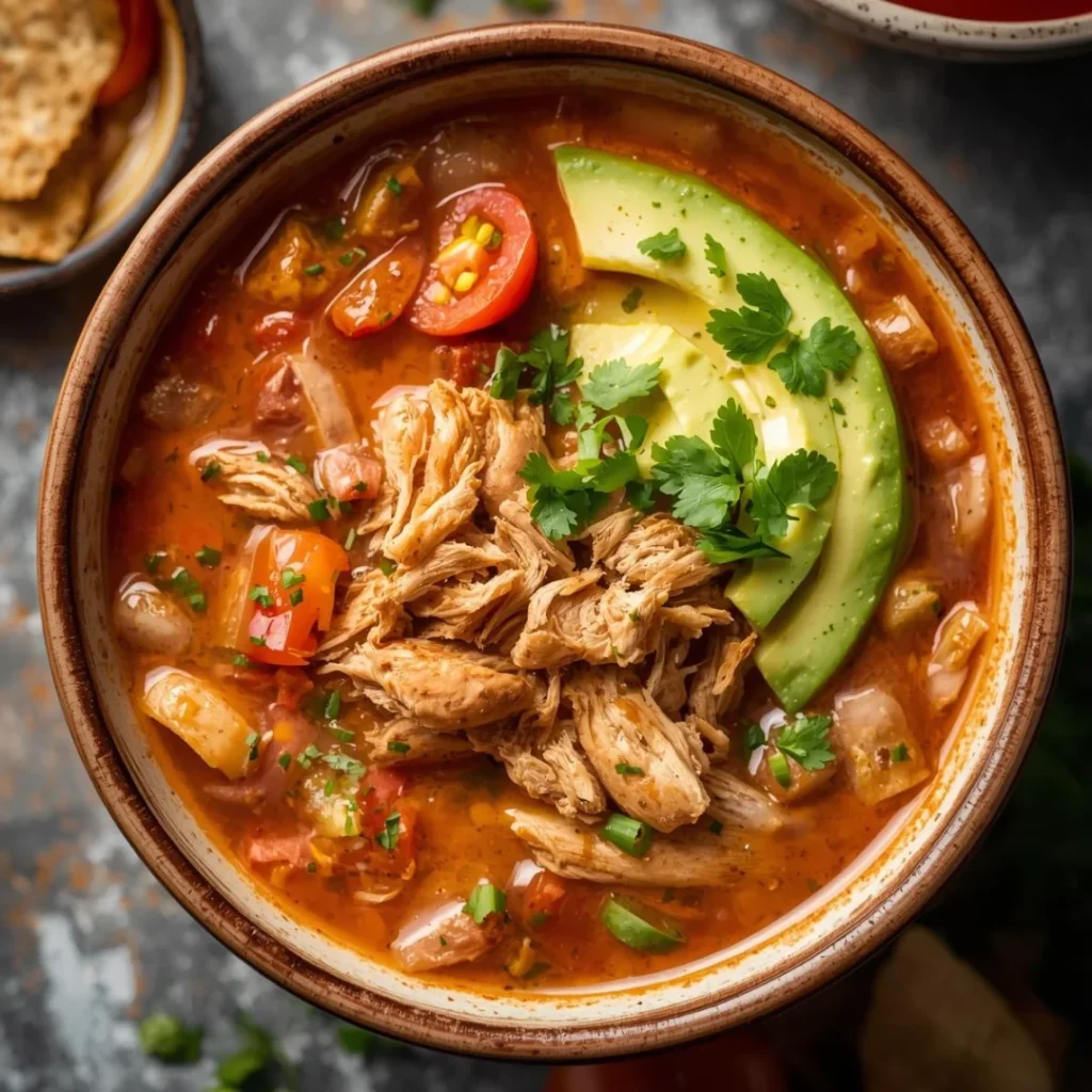 Slow Cooker Chicken Tortilla Soup