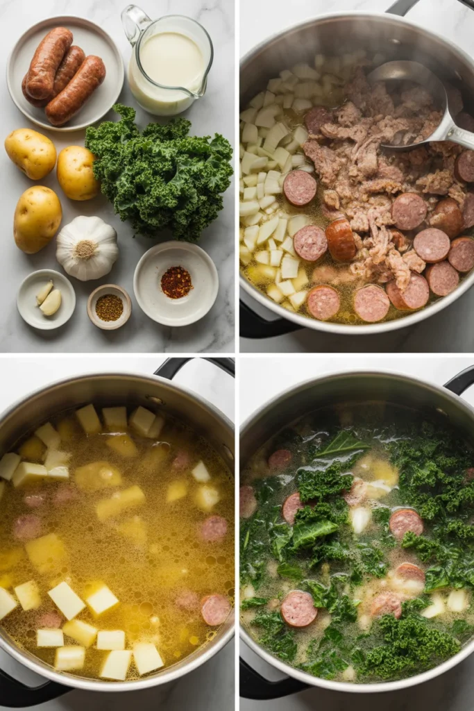 Zuppa Toscana Soup steps