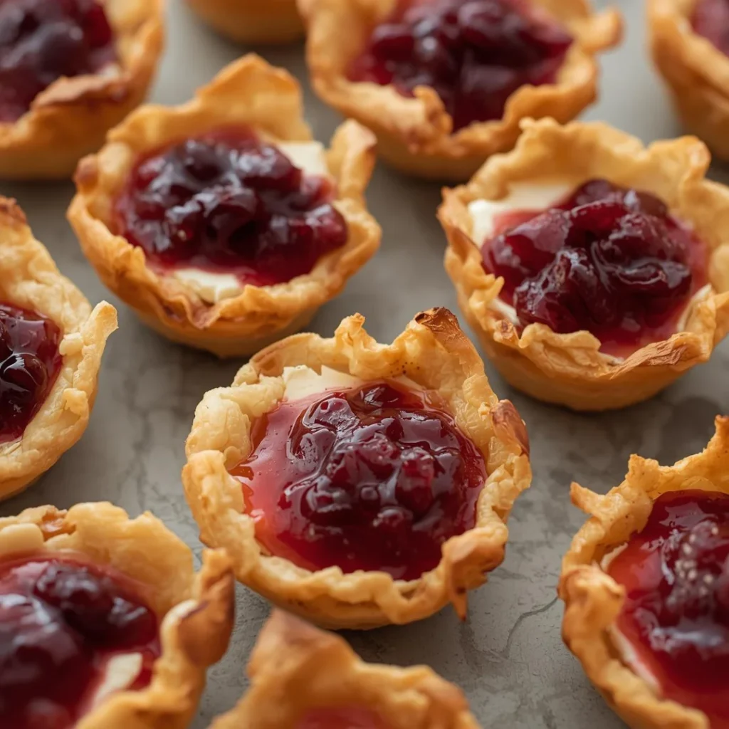 Brie and Cranberry Cups