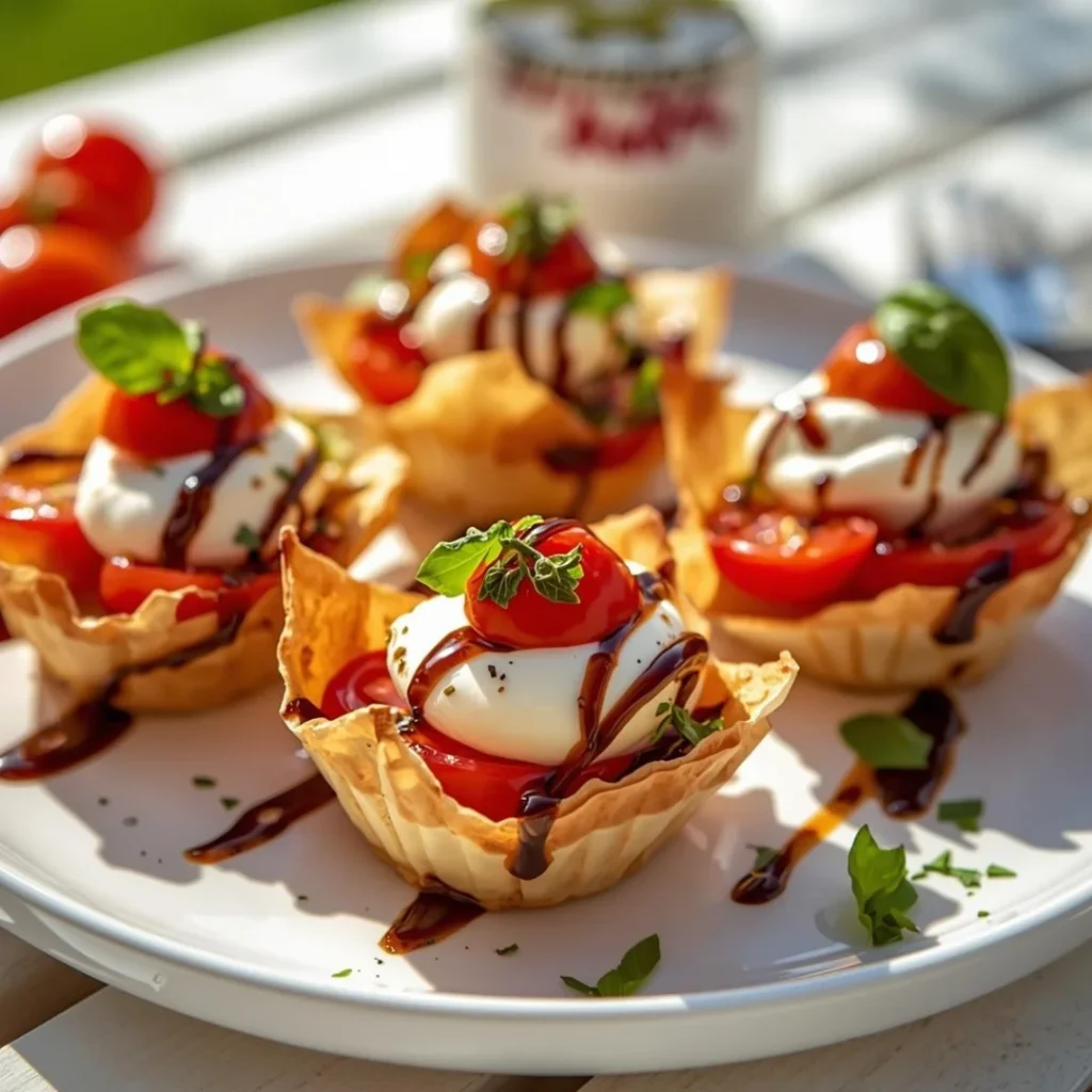 Caprese Phyllo Cups