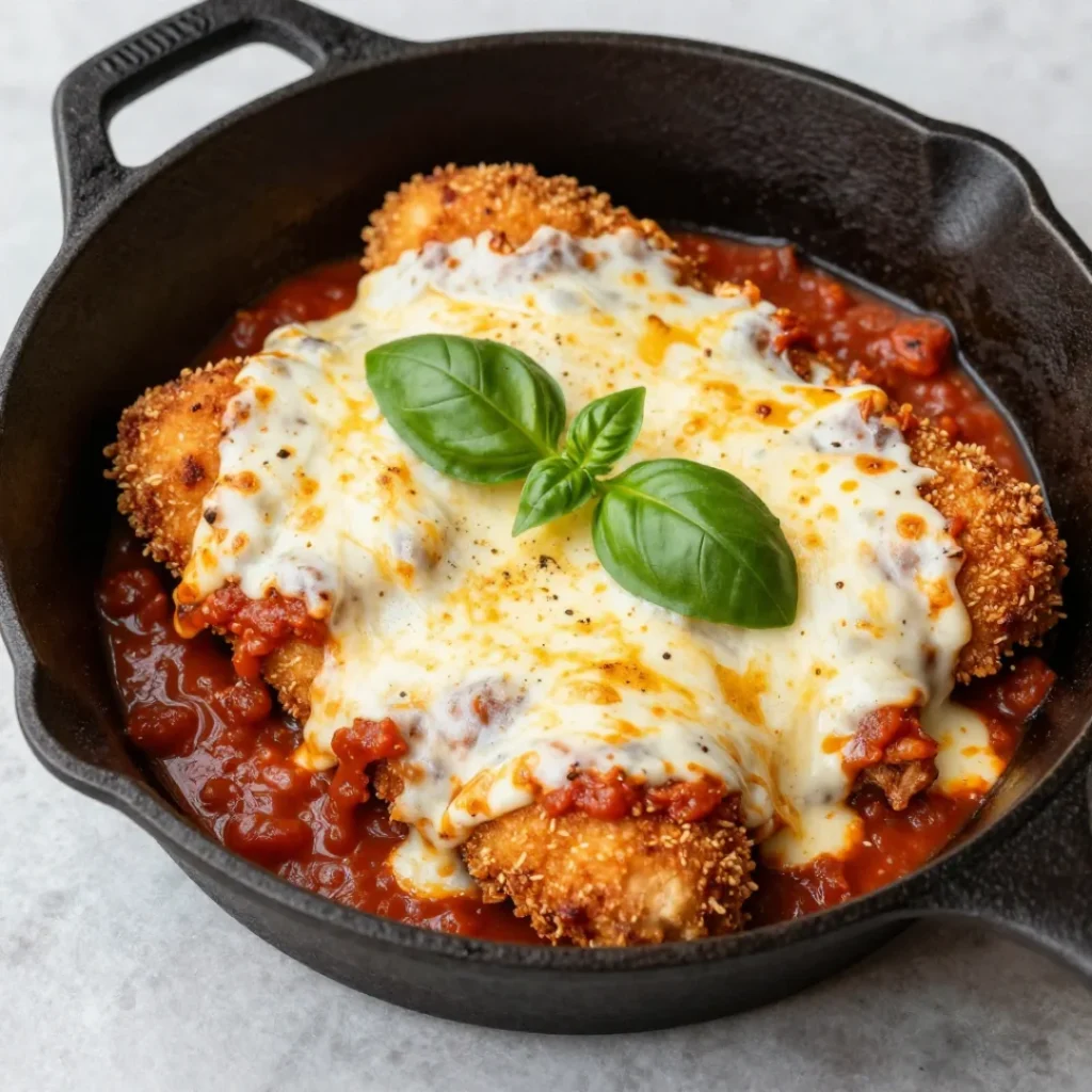 Cast Iron Chicken Parmesan
