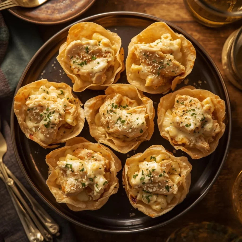 Chicken Alfredo Cups