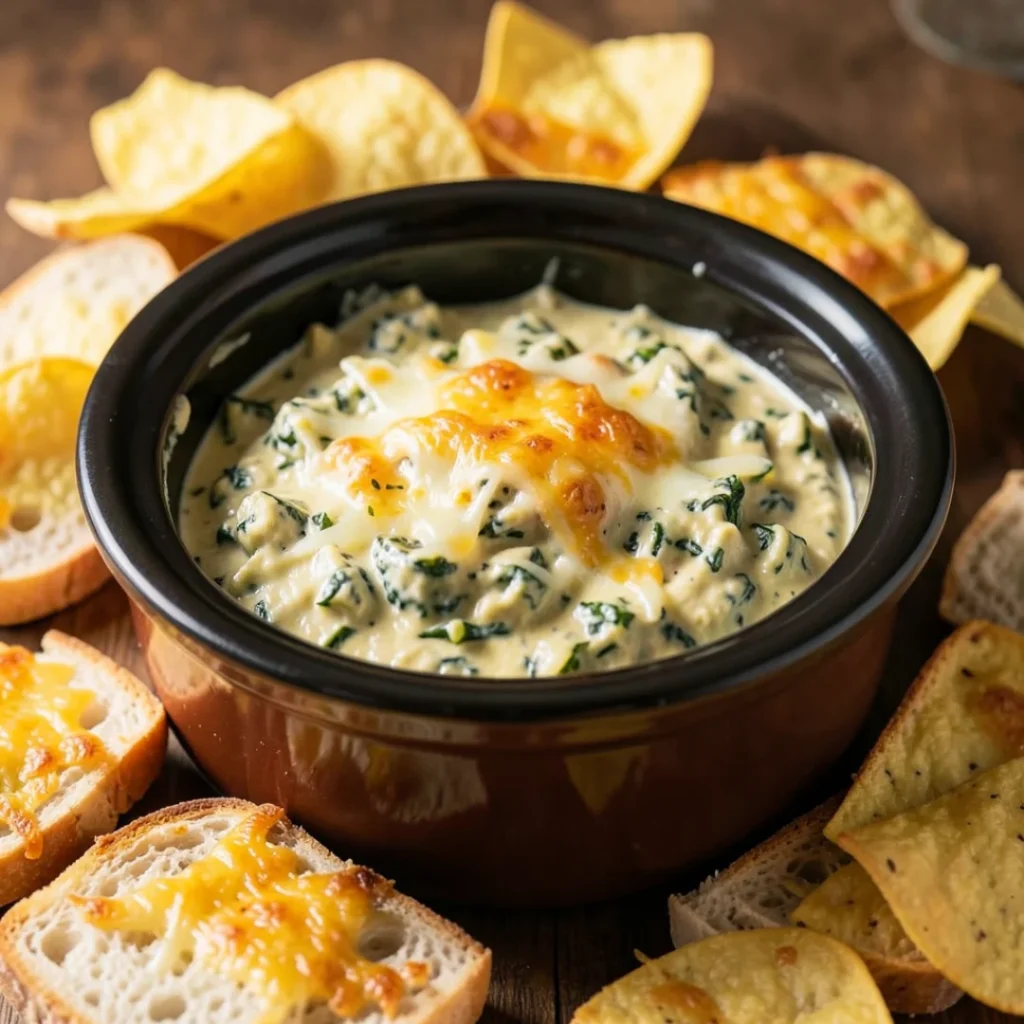 Crockpot Spinach Artichoke Dip