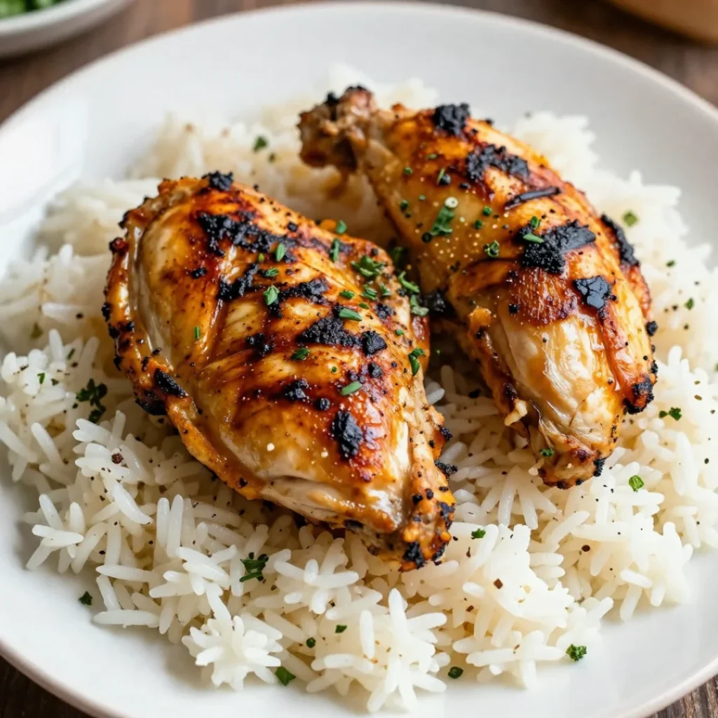 Grilled Chicken with Rice