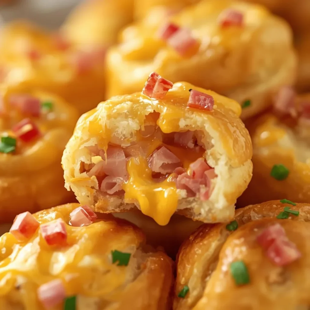 Ham and Cheese Puffs