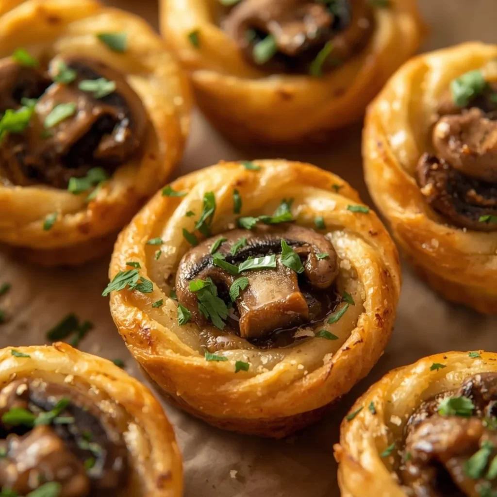 Mushroom Puff Pastry Bites