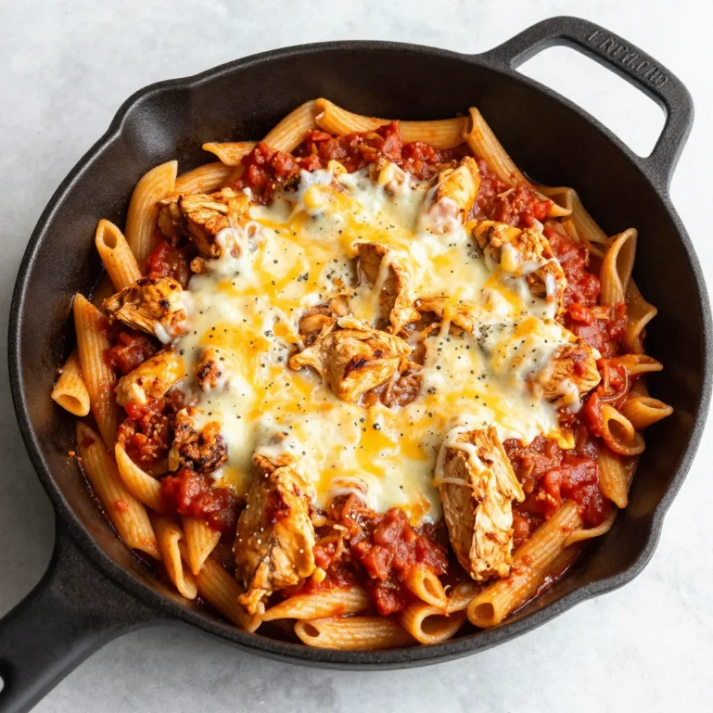 One Pot Chicken Parmesan Pasta