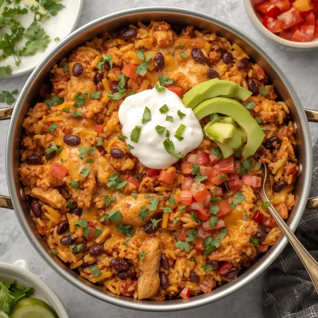 One Pot Chicken Taco Rice