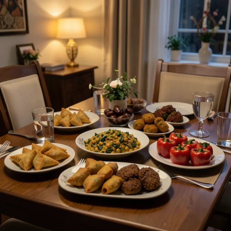 Ramadan iftar table set
