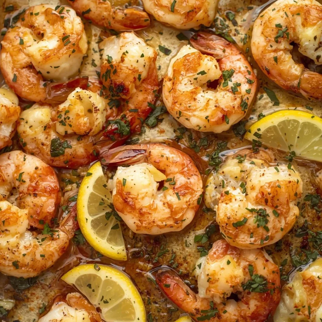 Sheet Pan Garlic Butter Shrimp