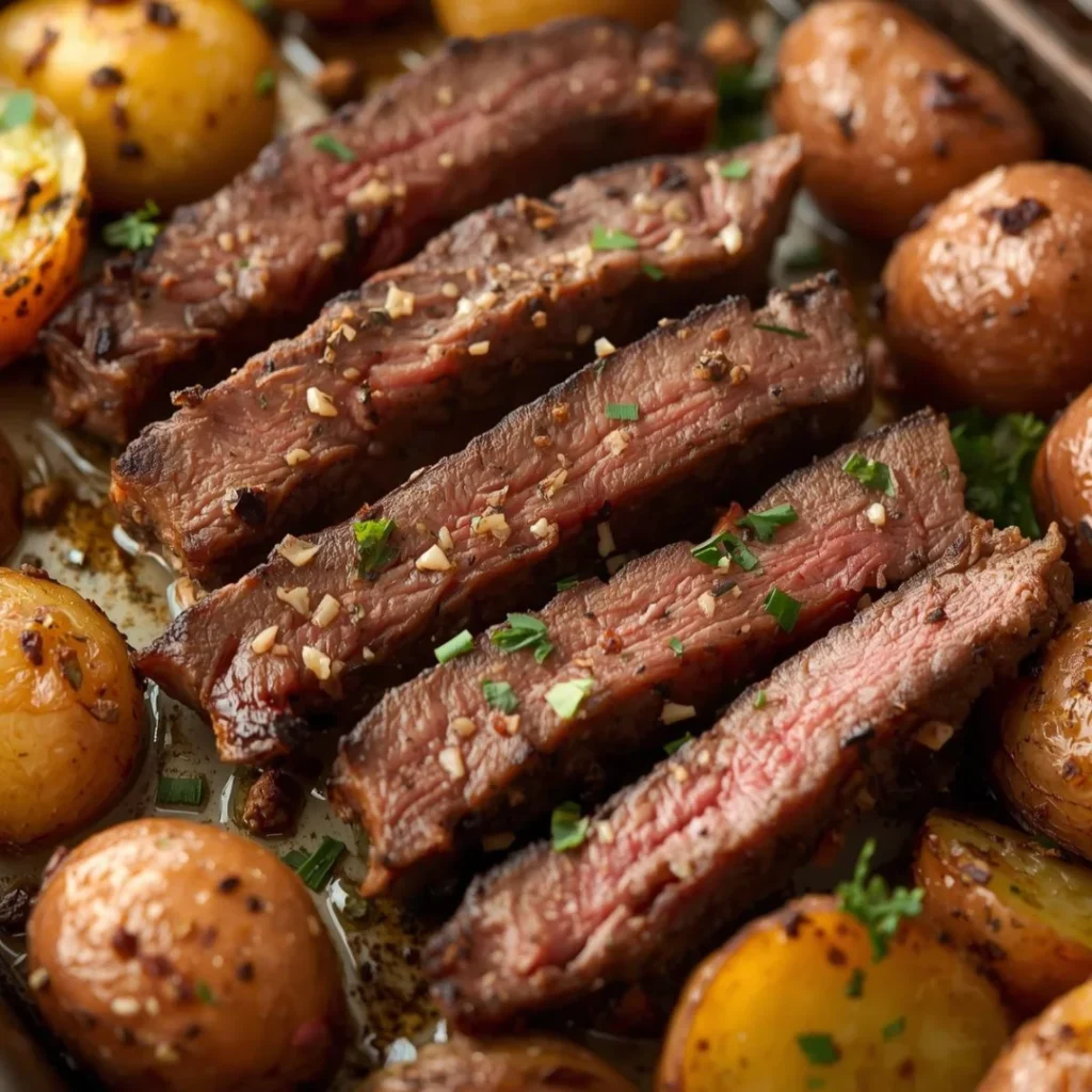 Sheet Pan Steak and Potatoes