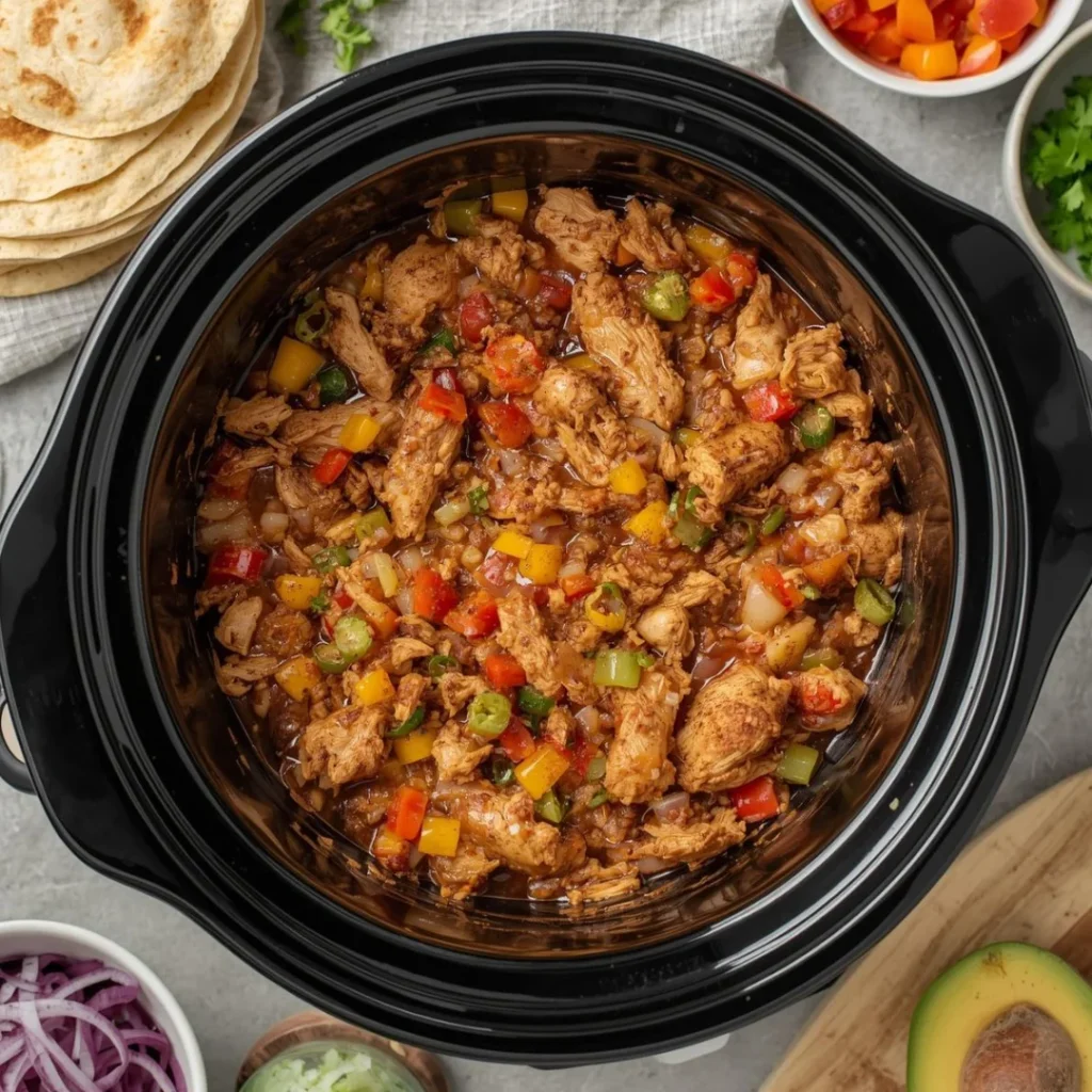 Slow Cooker Chicken Tacos