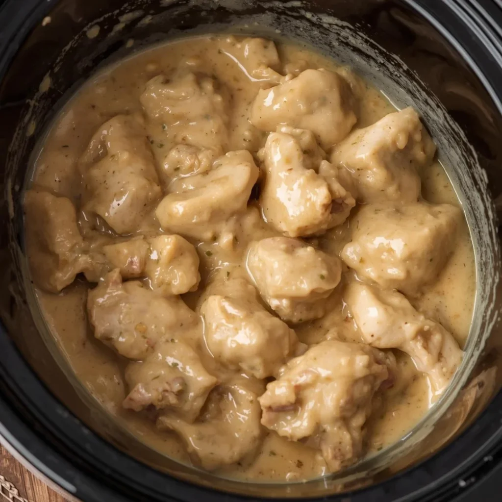 Slow Cooker Creamy Chicken and Gravy