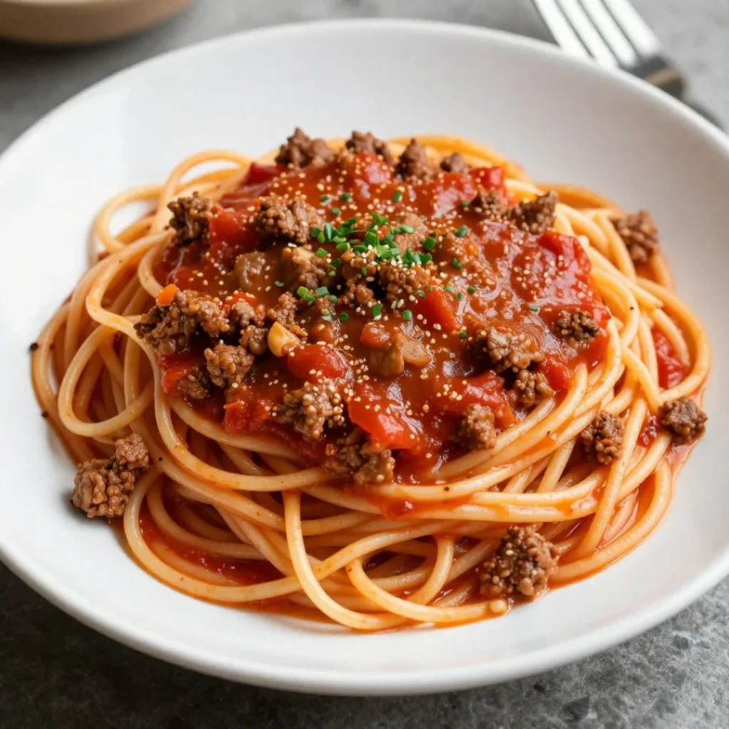 Spaghetti with Meat Sauce