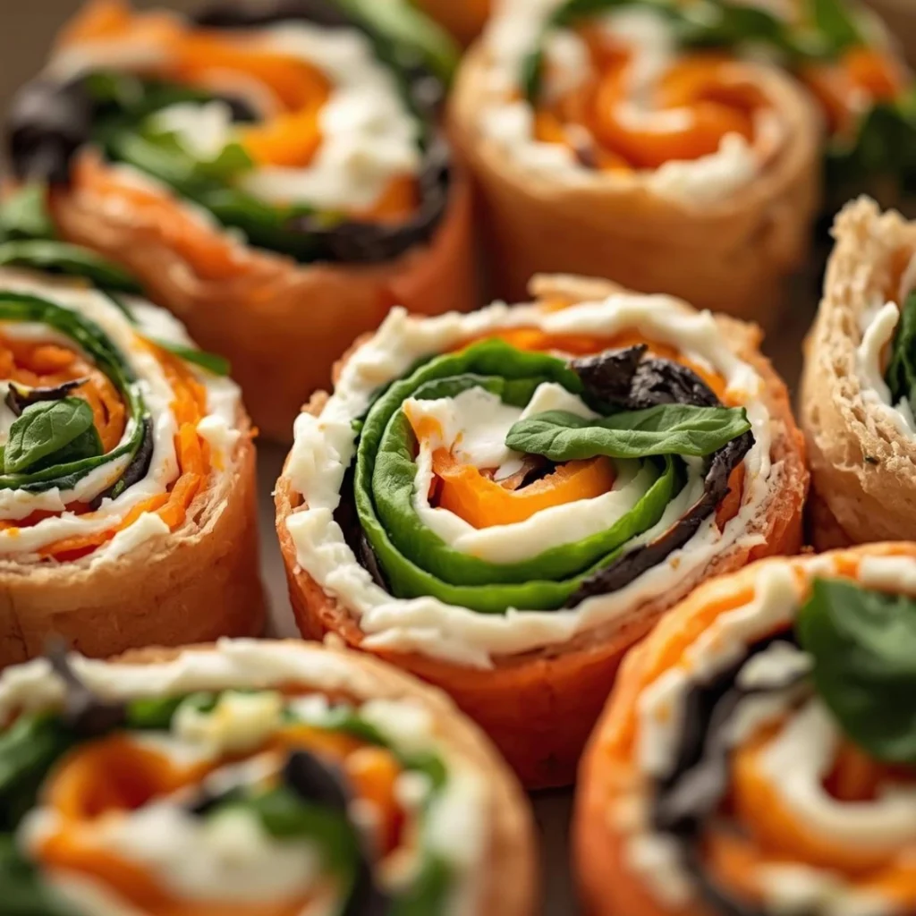 Veggie Cream Cheese Pinwheels