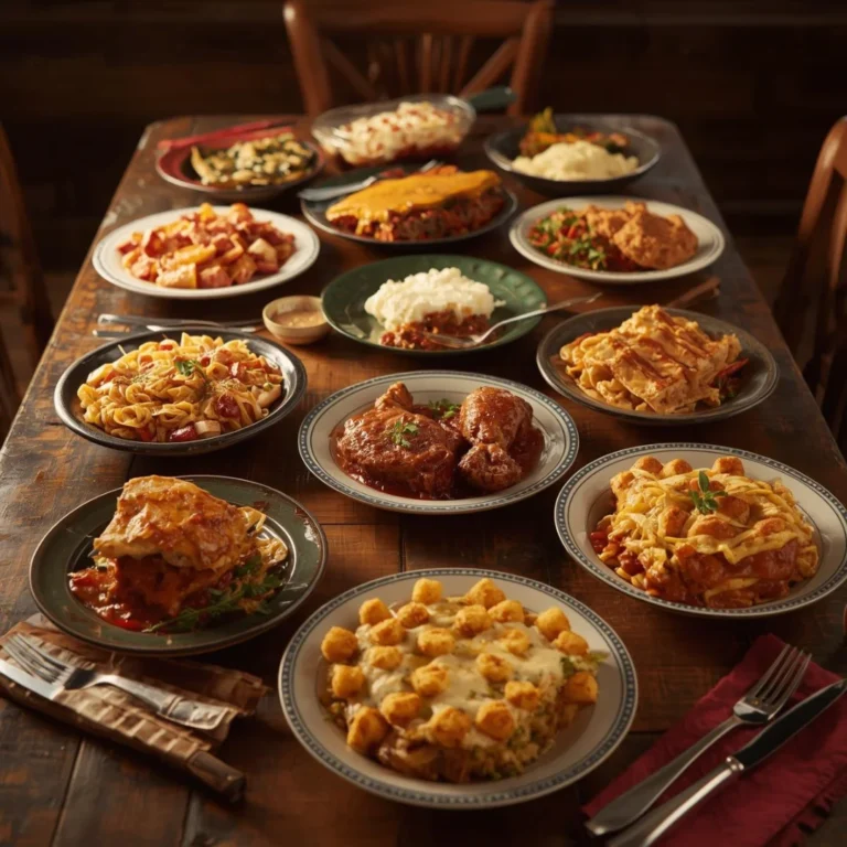 cozy family dinner table