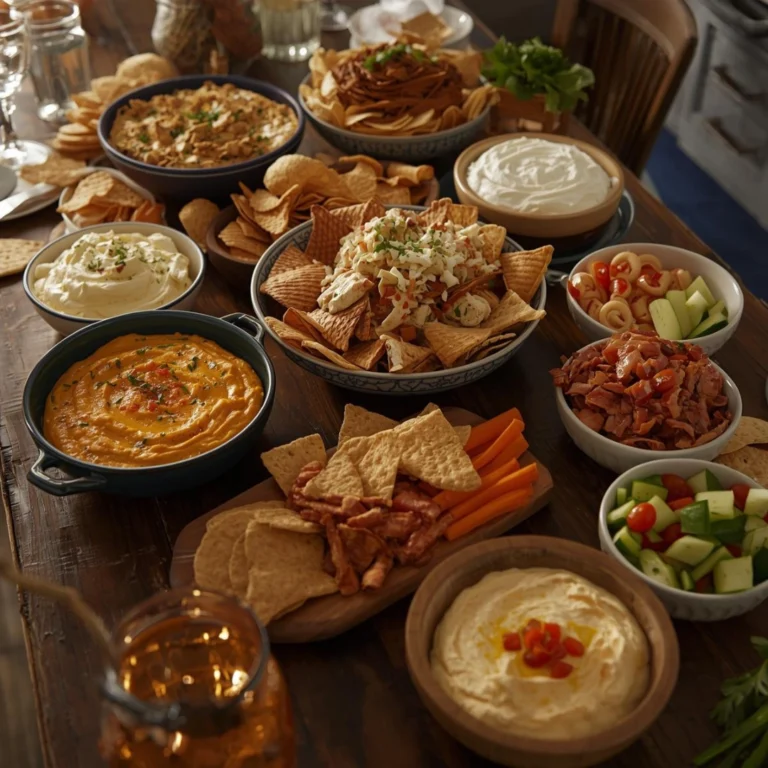 festive party table filled