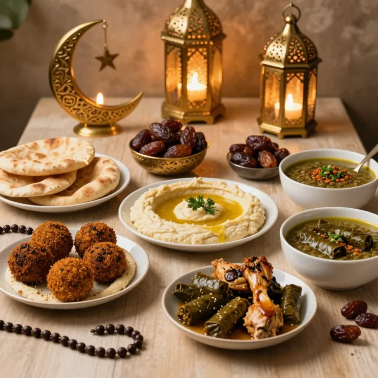 traditional Ramadan iftar table
