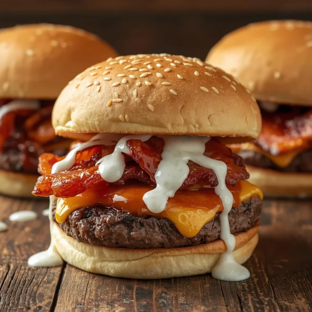 BBQ Bacon Ranch Burgers