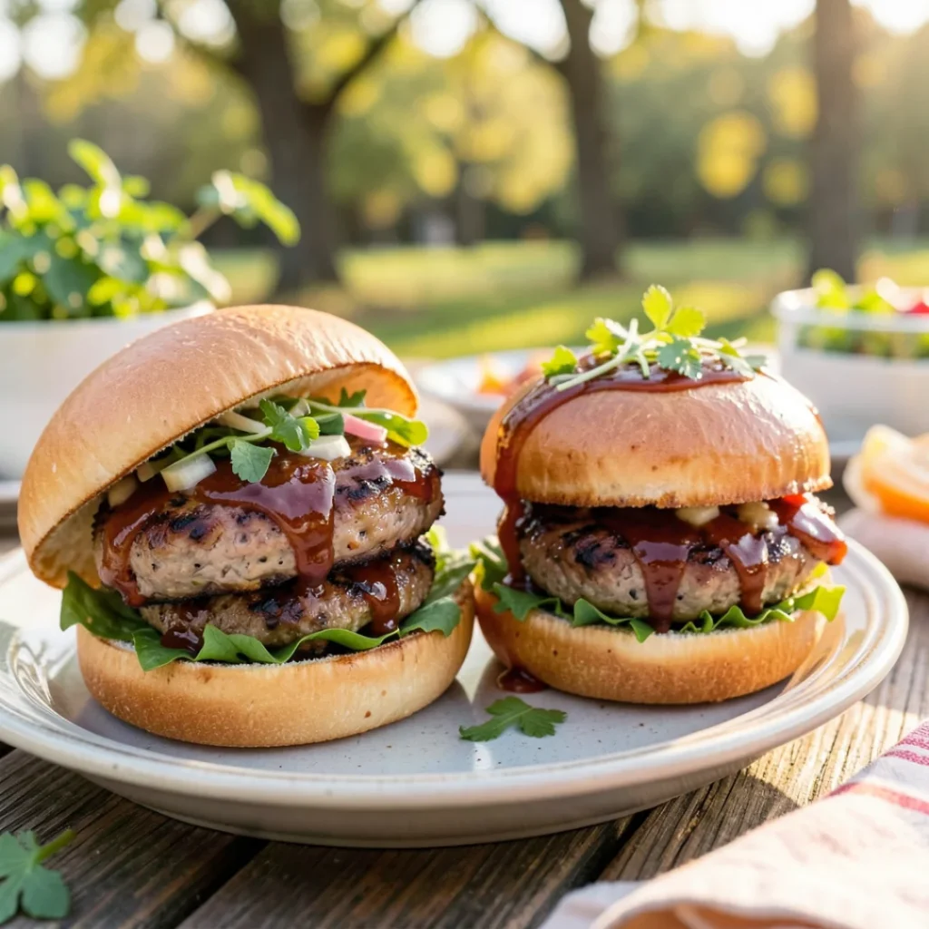 BBQ Turkey Burgers