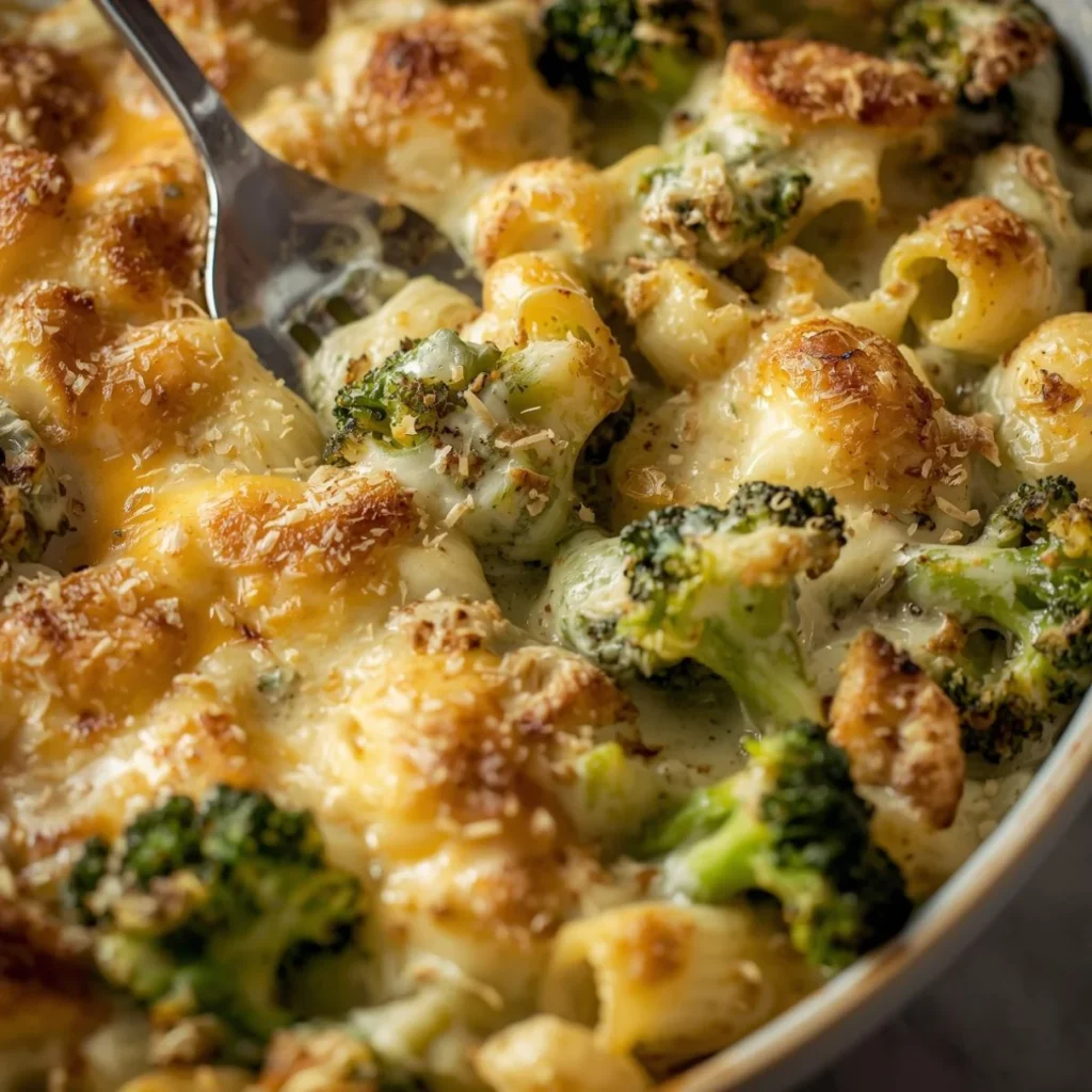Baked Broccoli Alfredo Pasta