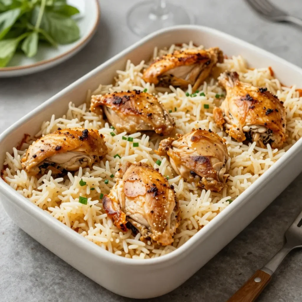 Baked Chicken and Rice