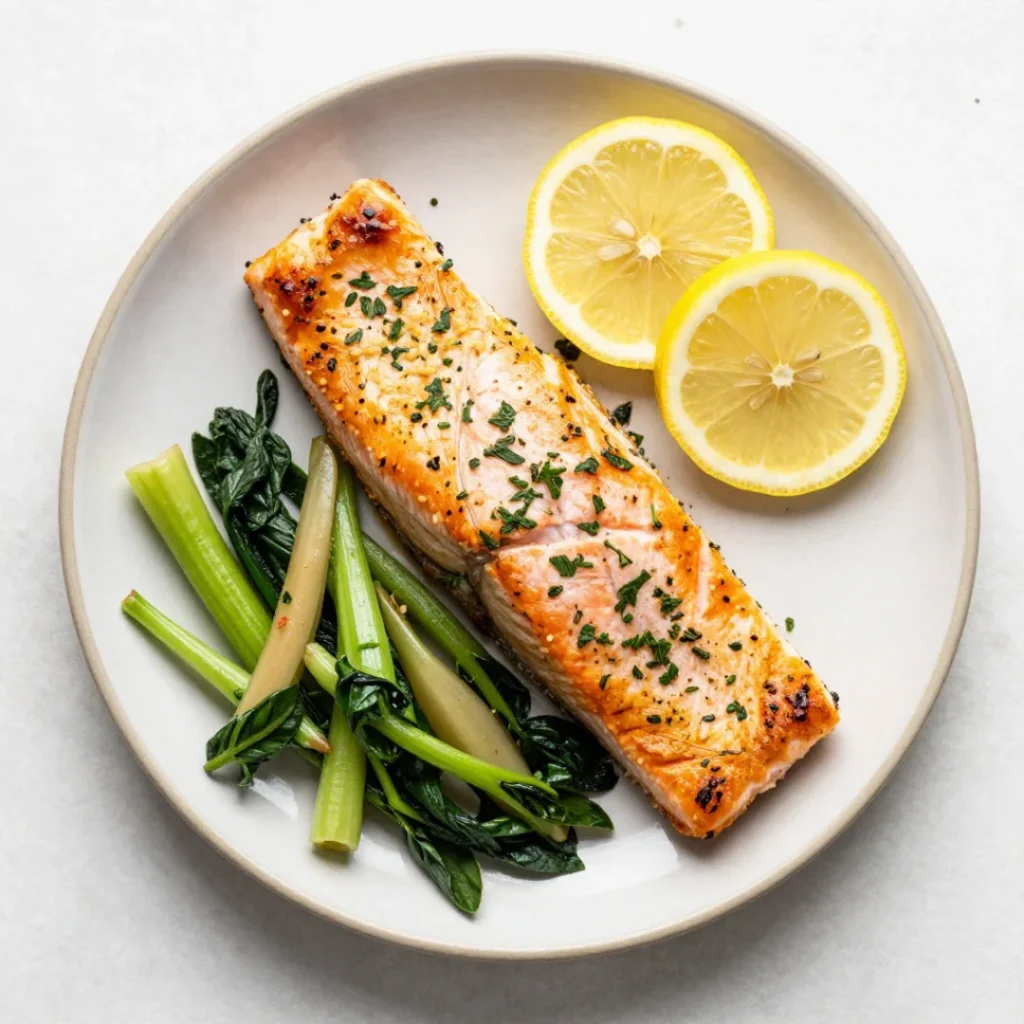 Baked Salmon with Herbs