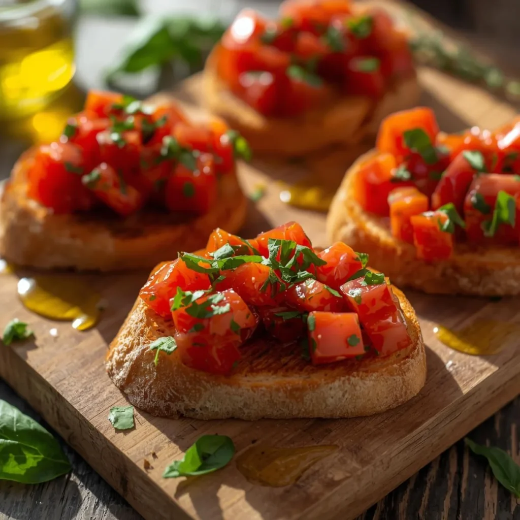 Classic Bruschetta with Tomato Basil