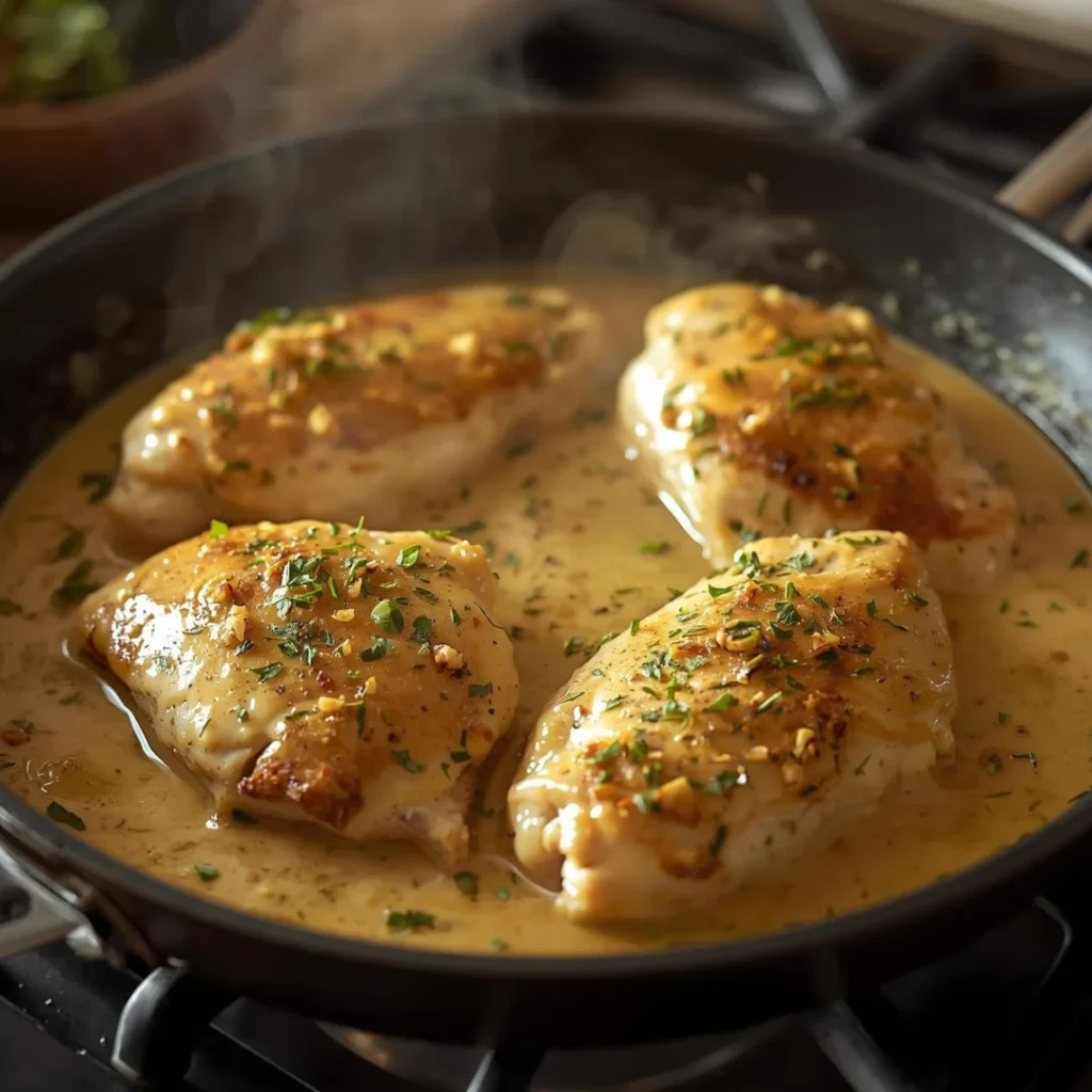 Creamy Garlic Chicken Skillet